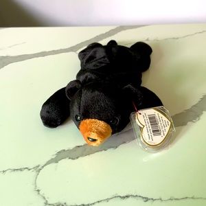 TY BLACKIE THE BEAR BEANIE BABY